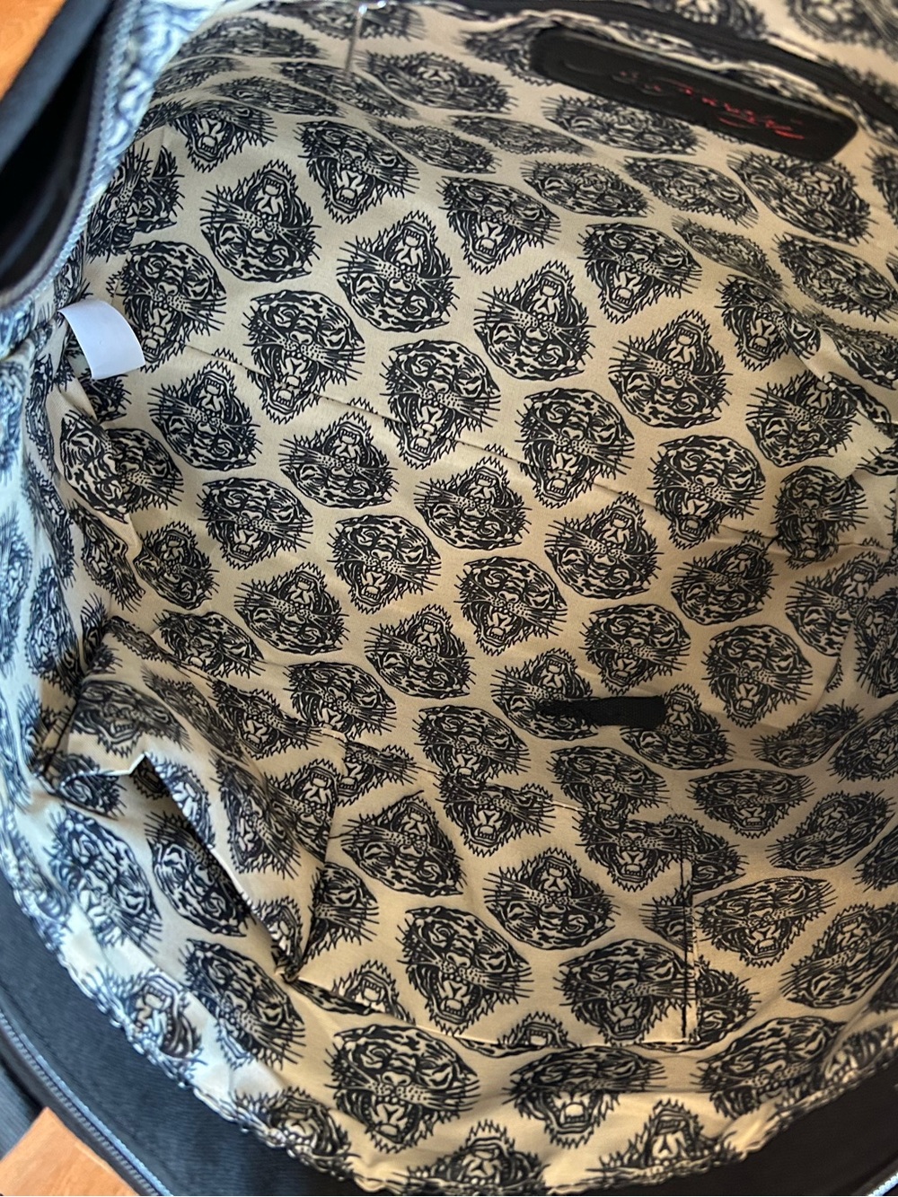 Ed Hardy Leopard Print Pink Skull Tote Bag - Picture 7 of 7